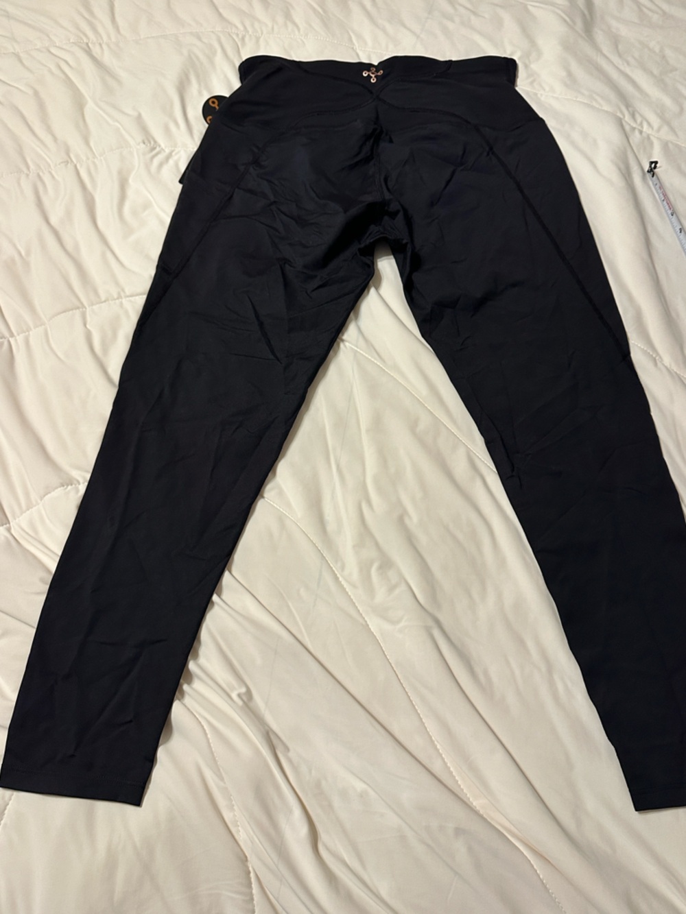 Tommie Copper Lower Back Support Black High-Waisted Leggings - NWT - Size L - Picture 5 of 12